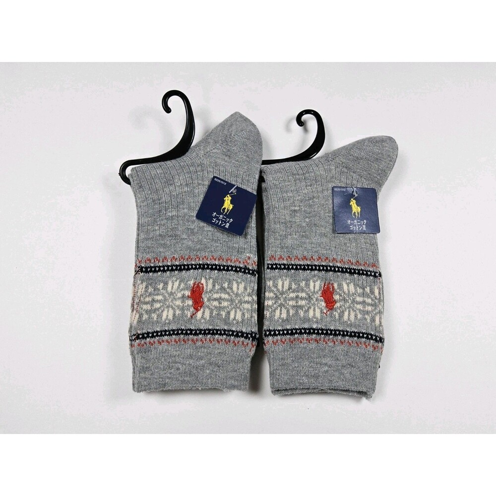 Polo Ralph Lauren Soft Winter Lot Of 2 Pairs Socks Japan Size US 5-8